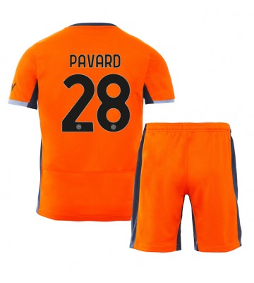 Inter Milan Benjamin Pavard #28 Replika Babytøj Tredje sæt Børn 2023-24 Kortærmet (+ Korte bukser)